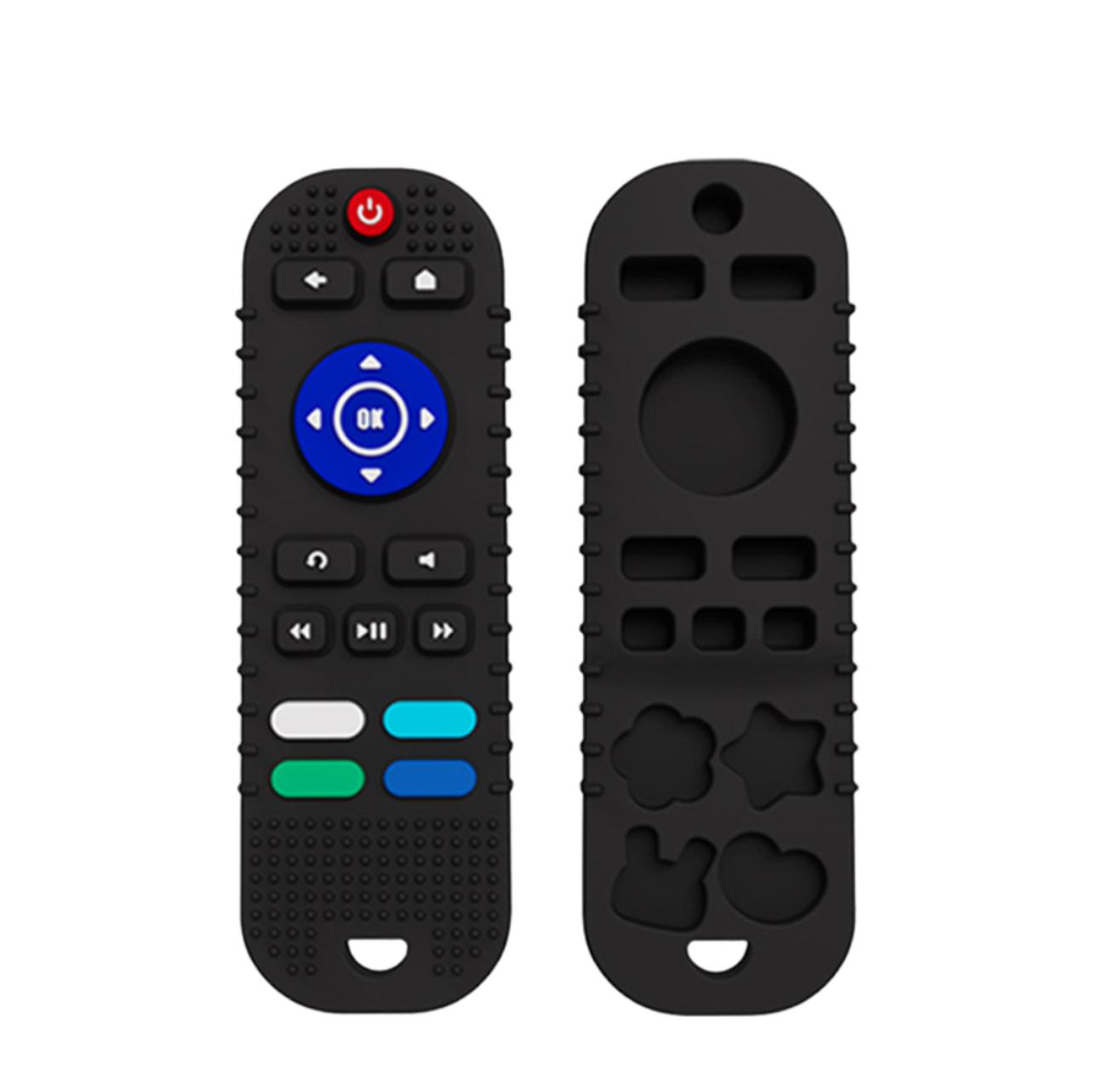 🖤 TKLake Baby Teething Toys – 2-Pack Remote Control & Game Controller Silicone Teethers – For Babies 3–12 Months – BPA Free, Safe & Easy to Hold – Gift for Boys & Girls 🎮📺 Kids