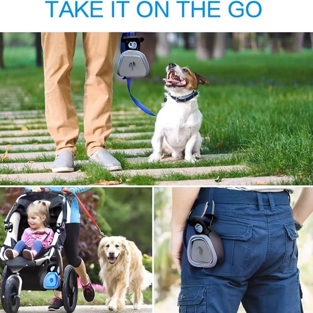Portable Pet Waste Scooper with Built-In Bag Dispenser – Hygienic One-Handed Cleanup for Dogs & Cats, Ideal for Home or Walks (Includes 1 Roll of Bags)